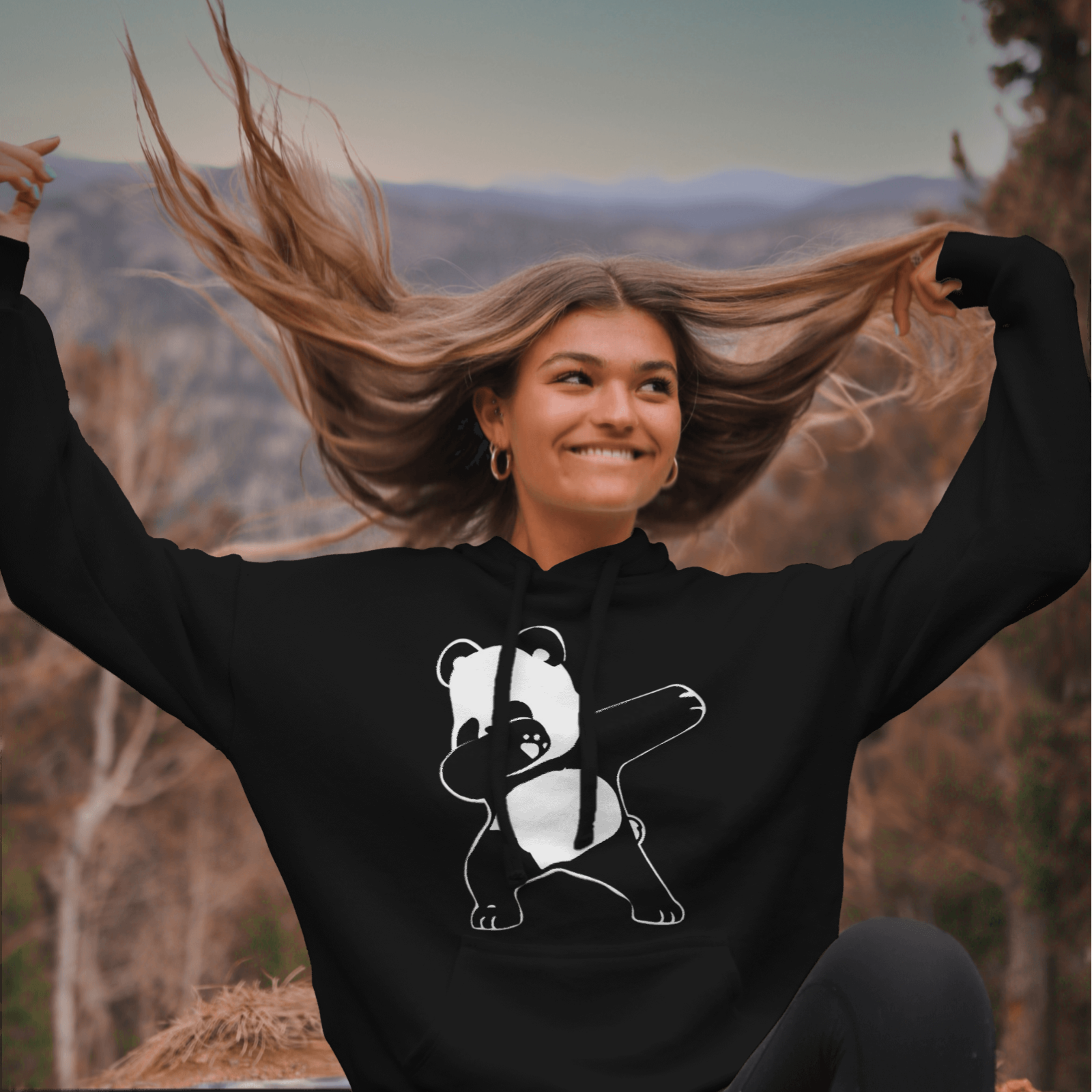 Panda discount dabbing hoodie