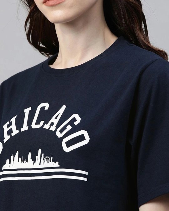 Chicago Half Sleeve Women's T-Shirt - 2XL-44