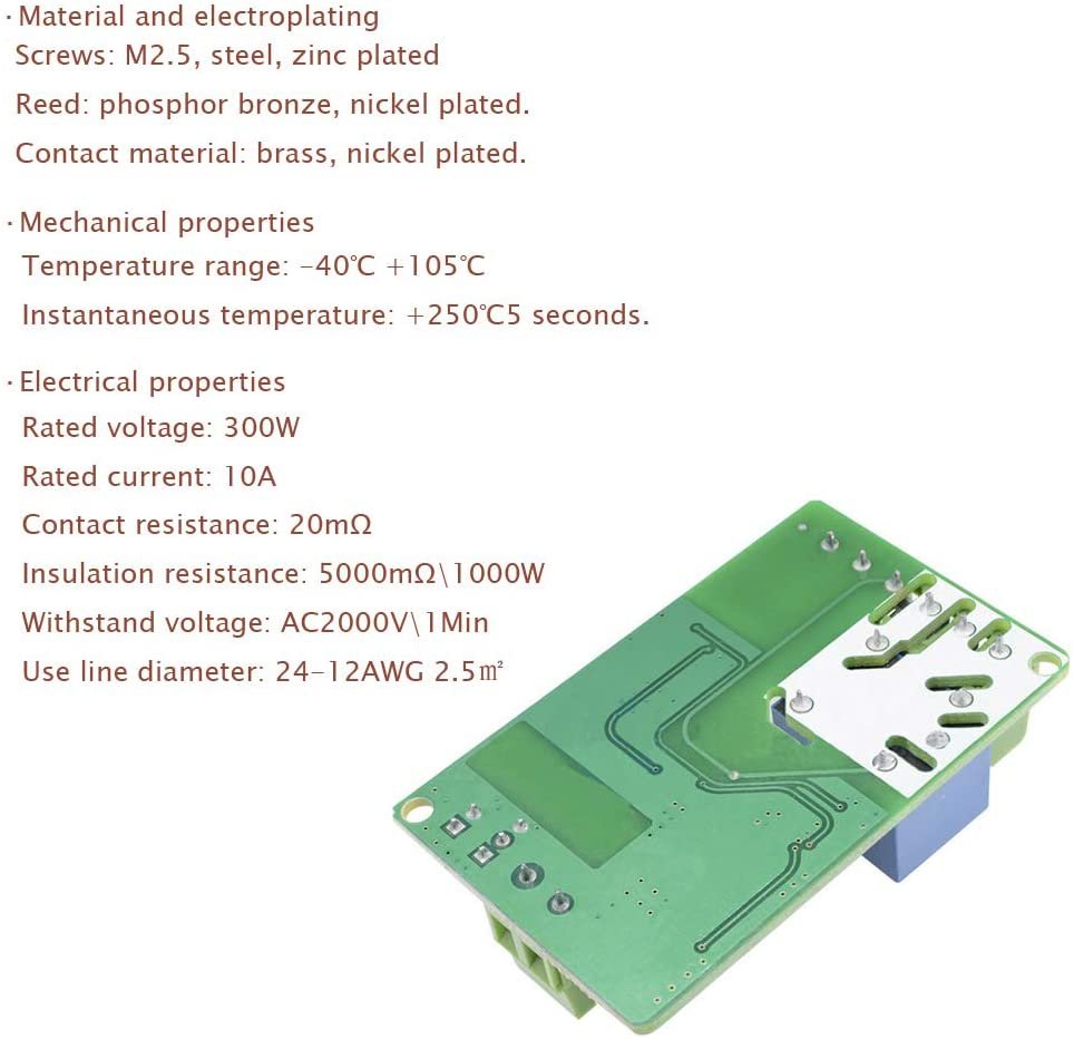 1Pcs ESP8266 Network Relay WIFI Module 220V 10A DC 7-30V 4 Layers Board TVS  Input Automatic Protection