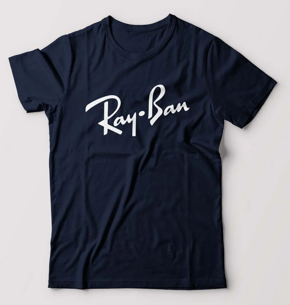 Ray-Ban Half Sleeve T-Shirt - Navy Blue-XL | TradzHub
